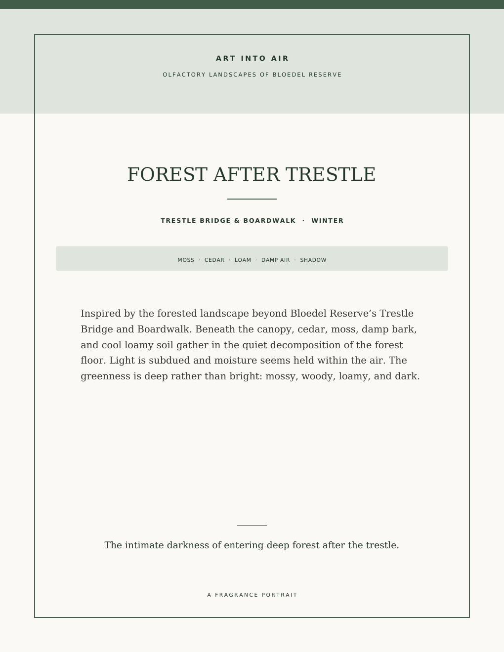 Forest After Trestle scent portrait